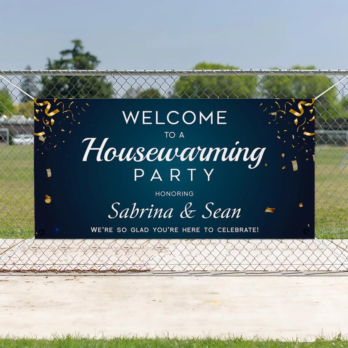 Personalized Housewarming Party Welcome Banner Decorations Double Sided Printing And Various Sizes #7