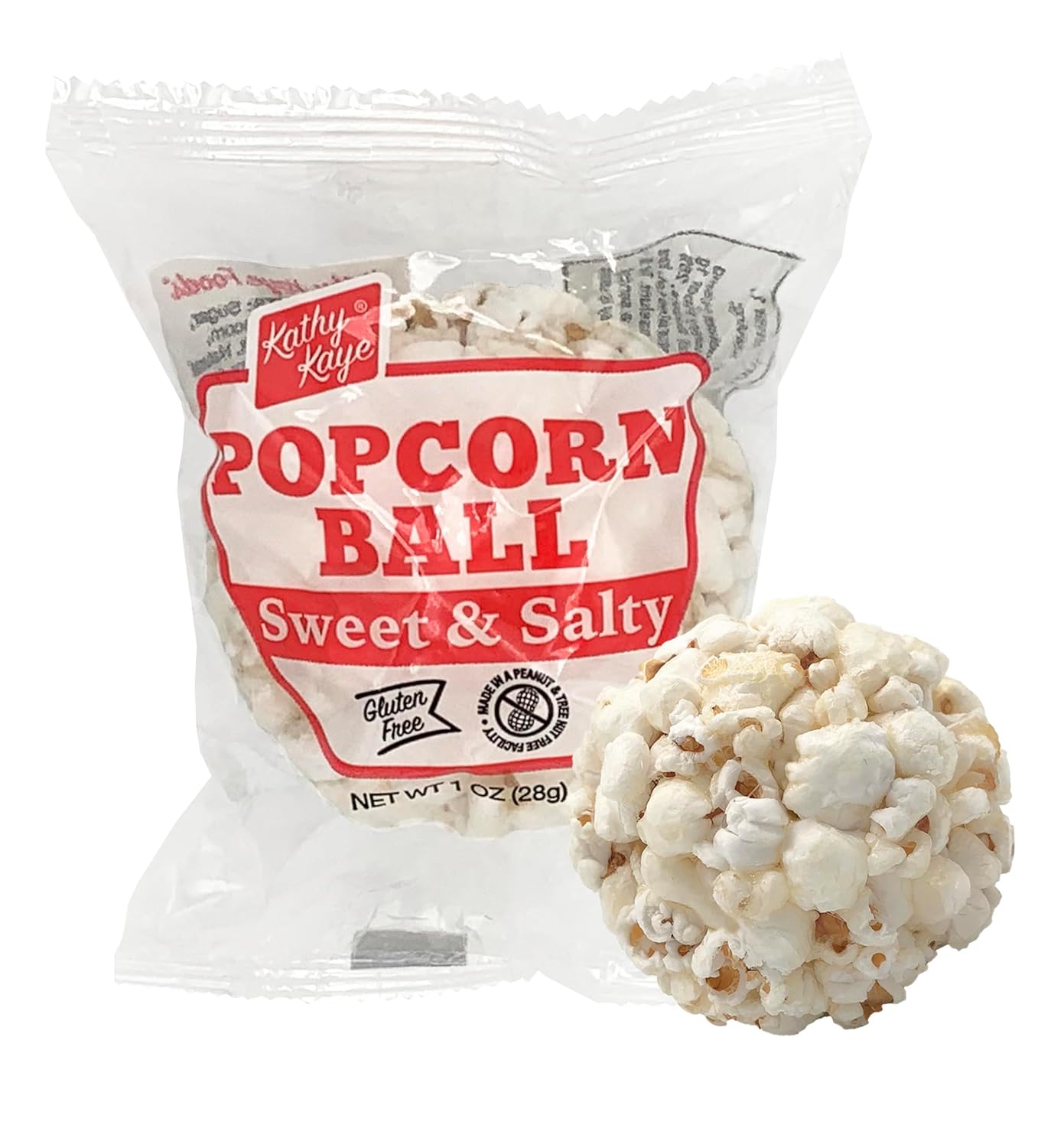 24 Pack of Sweet & Salty Popcorn Balls | Classic Popcorn Taste | Made From Our Classic Recipe | Gluten Free, Peanut and Tree Nut Free