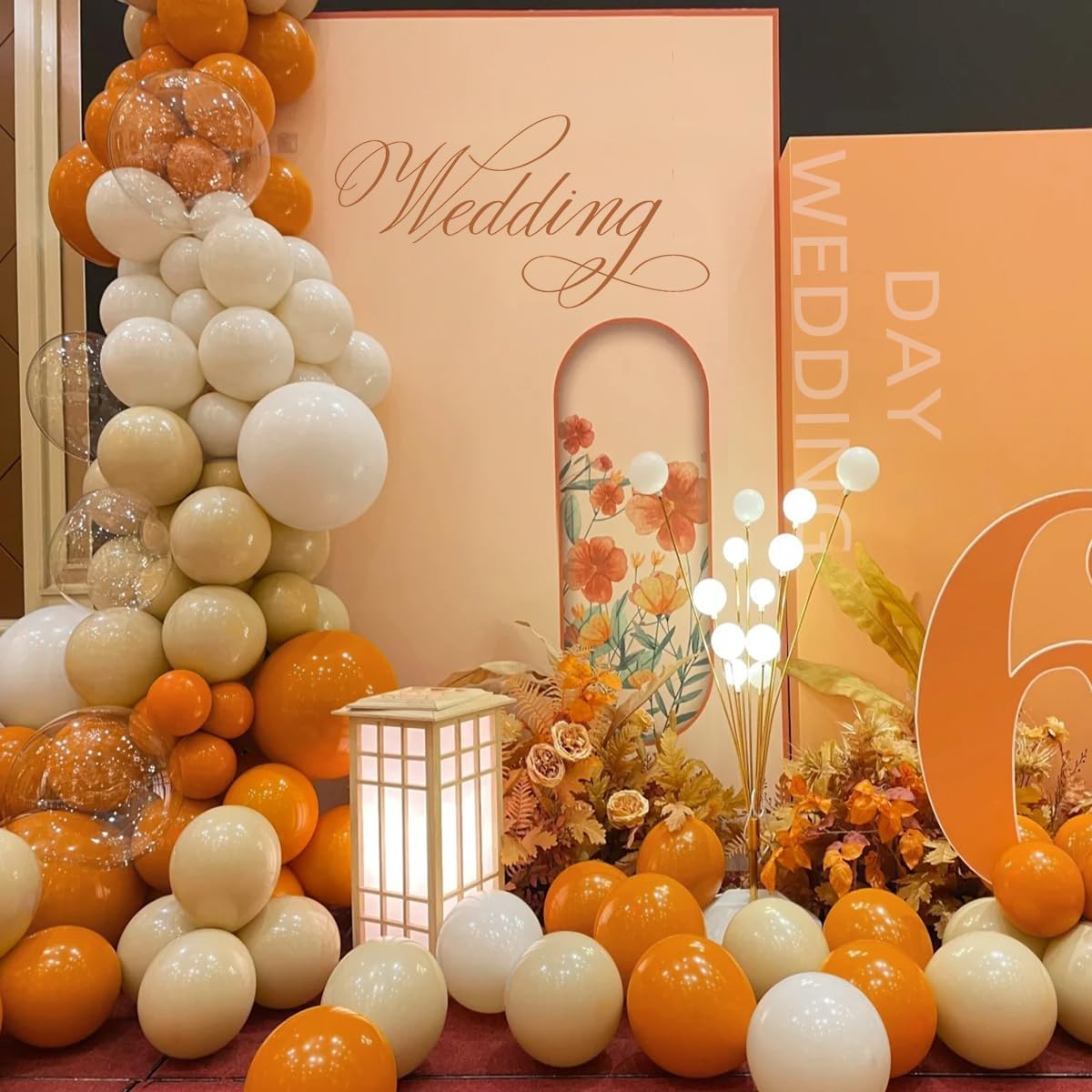 Burnt Orange Boho Balloon Garland Arch Kit, 155Pcs Pastel Brown Macaron Pink Balloons for Fall Baby Shower ThanksGiving Birthday Party Decorations