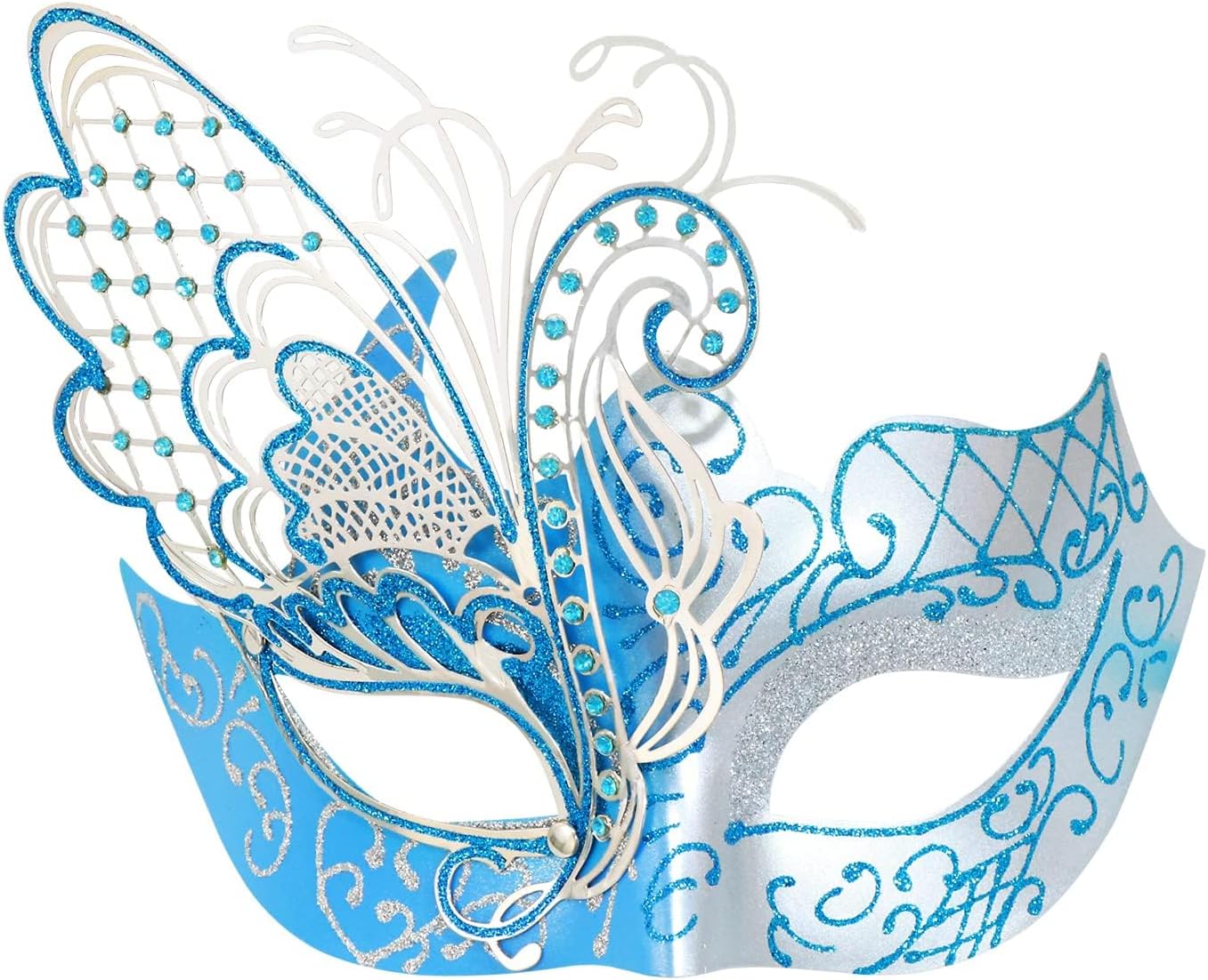 Mysterious Venetian Butterfly Lady Masquerade Halloween Party Mask Evening Prom Ball Mask Bar Costumes Accessory