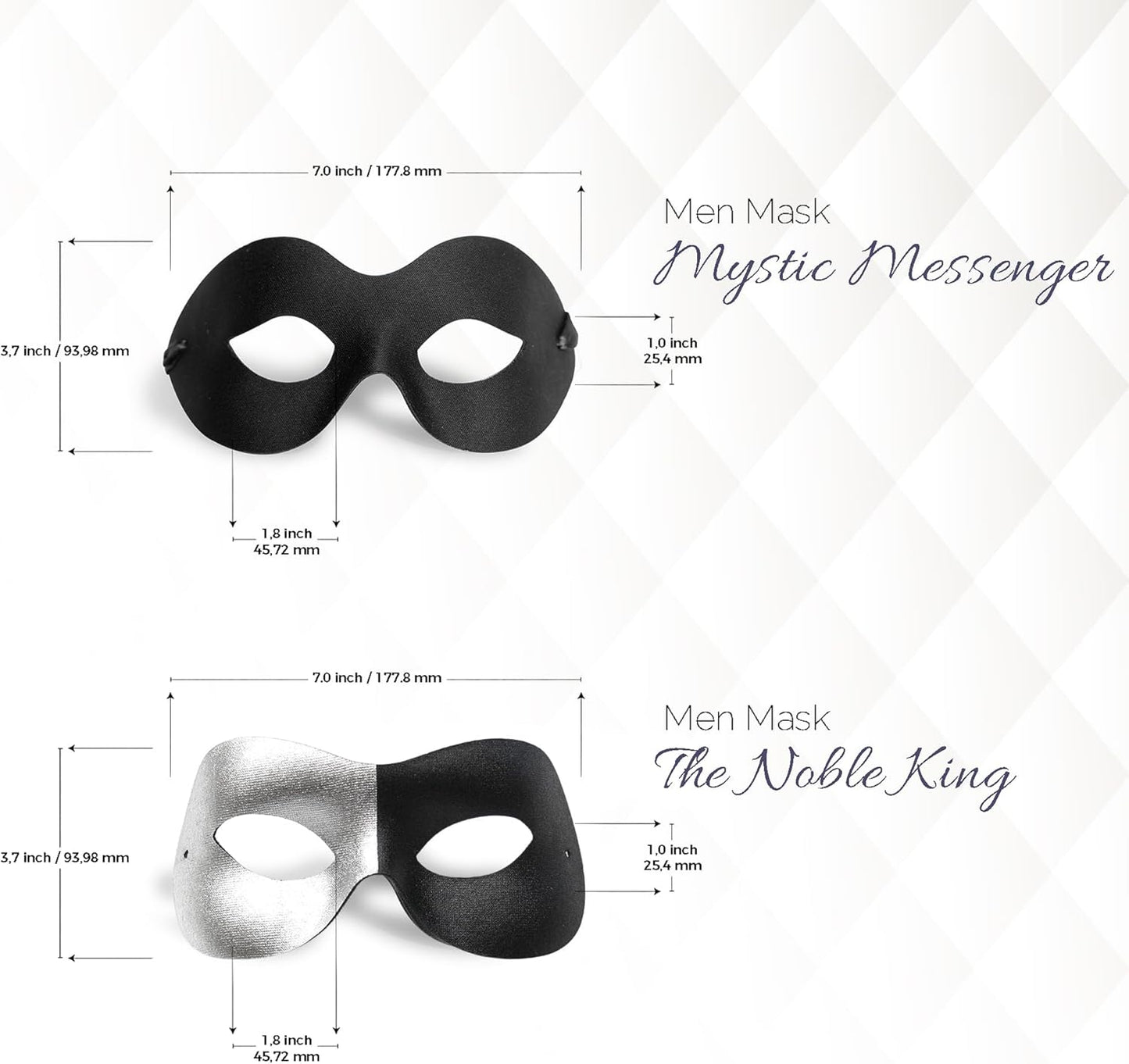 Masquerade Mask for Couples Women and Men - 3 Pack Venetian Gold and Black Lace, Mardi Gras Mask