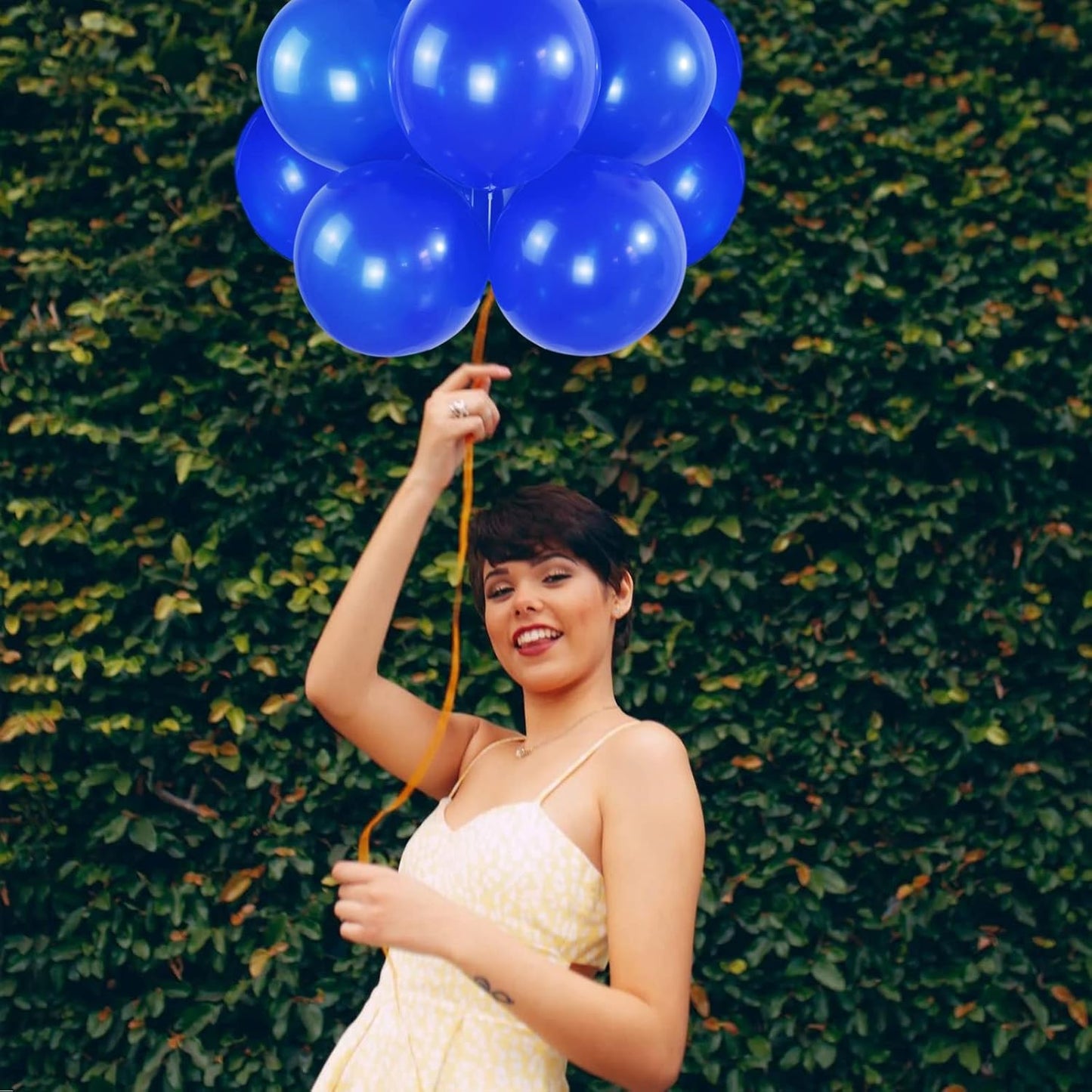 110pcs Blue Balloons 12 Inch, Latex Party Balloons Helium Quality for Birthday, Graduation, Baby Shower, Valentines, Christmas, Wedding Decorations