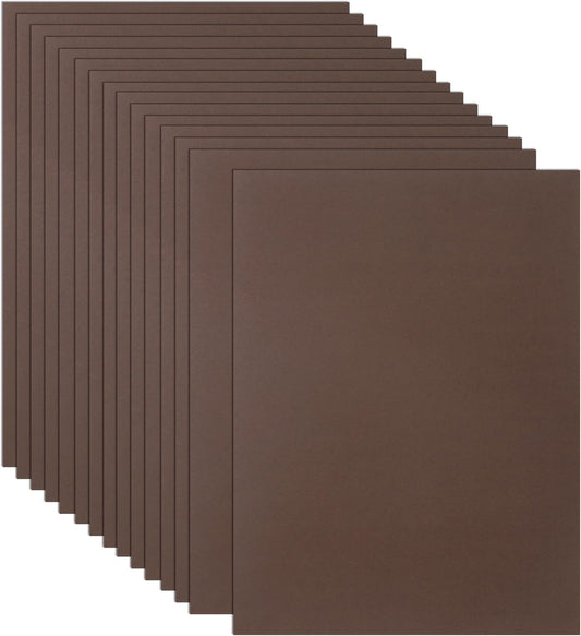 32 Sheets Coffee Cardstock 8.5 x 11 Printer Paper, 80lb Premium Dark Brown Paper Card Stock for DIY Card Making, Greeting Cards, Wedding Invitations, Scrapbooking