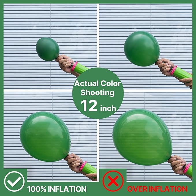 PartyWoo Dark Green Balloons 85pcs Different Sizes of 18 12 10 5 Inch Emerald Hunter Forest Green Balloon Arch Kit for Birthday Christmas Graduation Dinosaur Jungle Theme Party Decorations Green-Y56