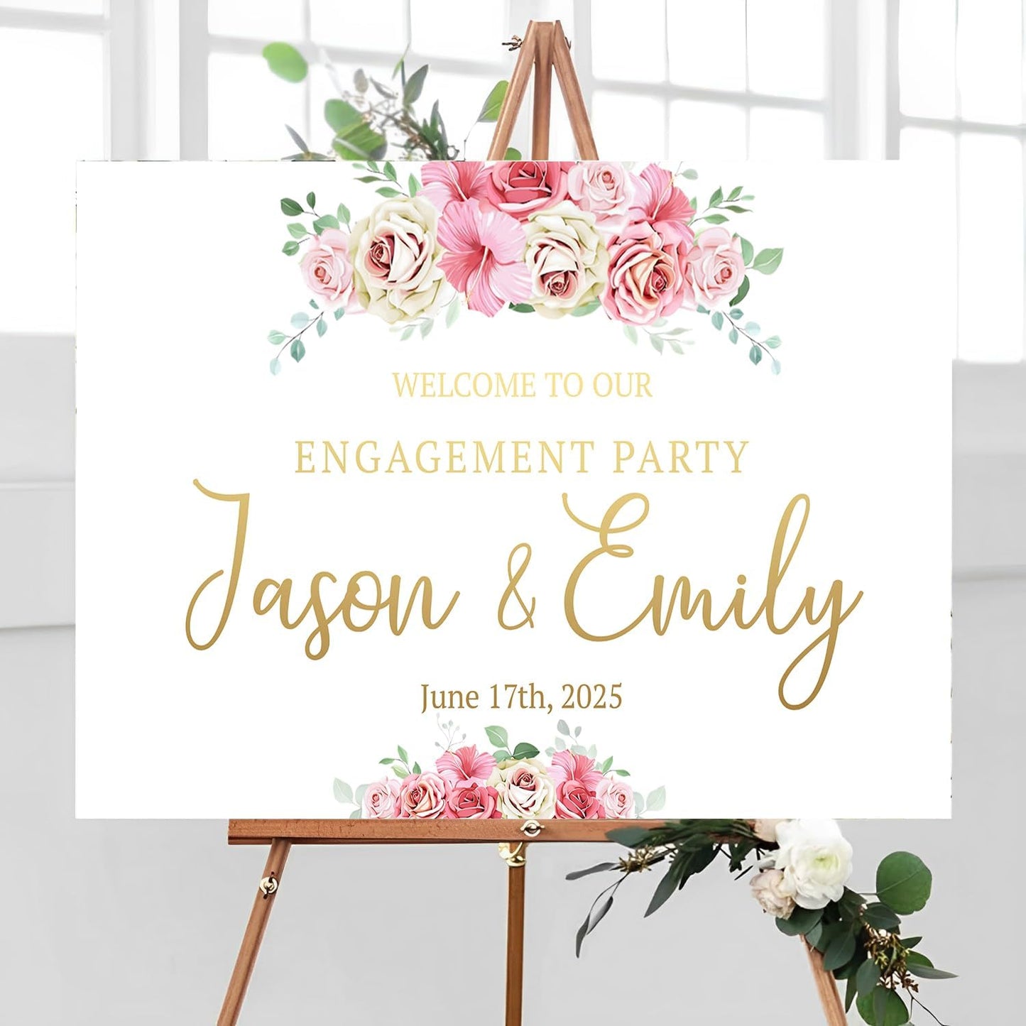 Welcome To Our Engagement Party - Classy Decorations, Announcement Signs & Party Accessories