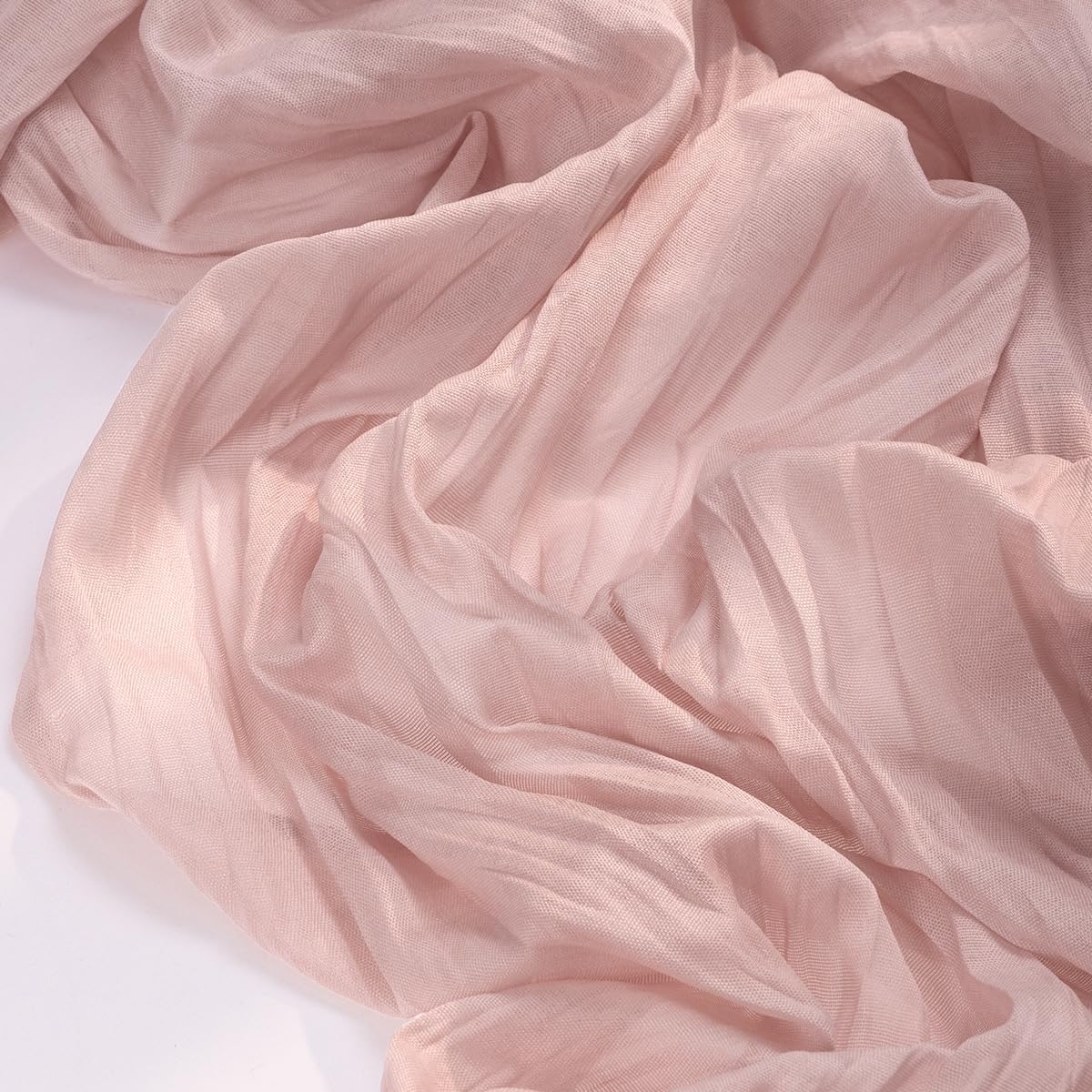 Socomi 6pcs Pink Cheesecloth Table Runner Fall Thanksgiving Boho Rustic Gauze Dusty Pink Farmhouse 120 inch 10FT Cheese Cloth Runner for Wedding Party Baby Shower Birthday Home Decor