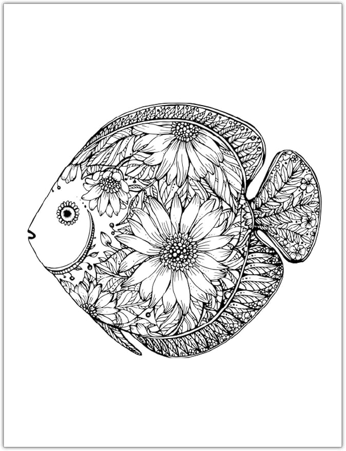 ZOCO Oceans Coloring Books – 10 Bulk Pack – Relaxation Gifts for Adults, Seniors & Teens – Great for Wellness Programs, Group Activities & Assisted Living