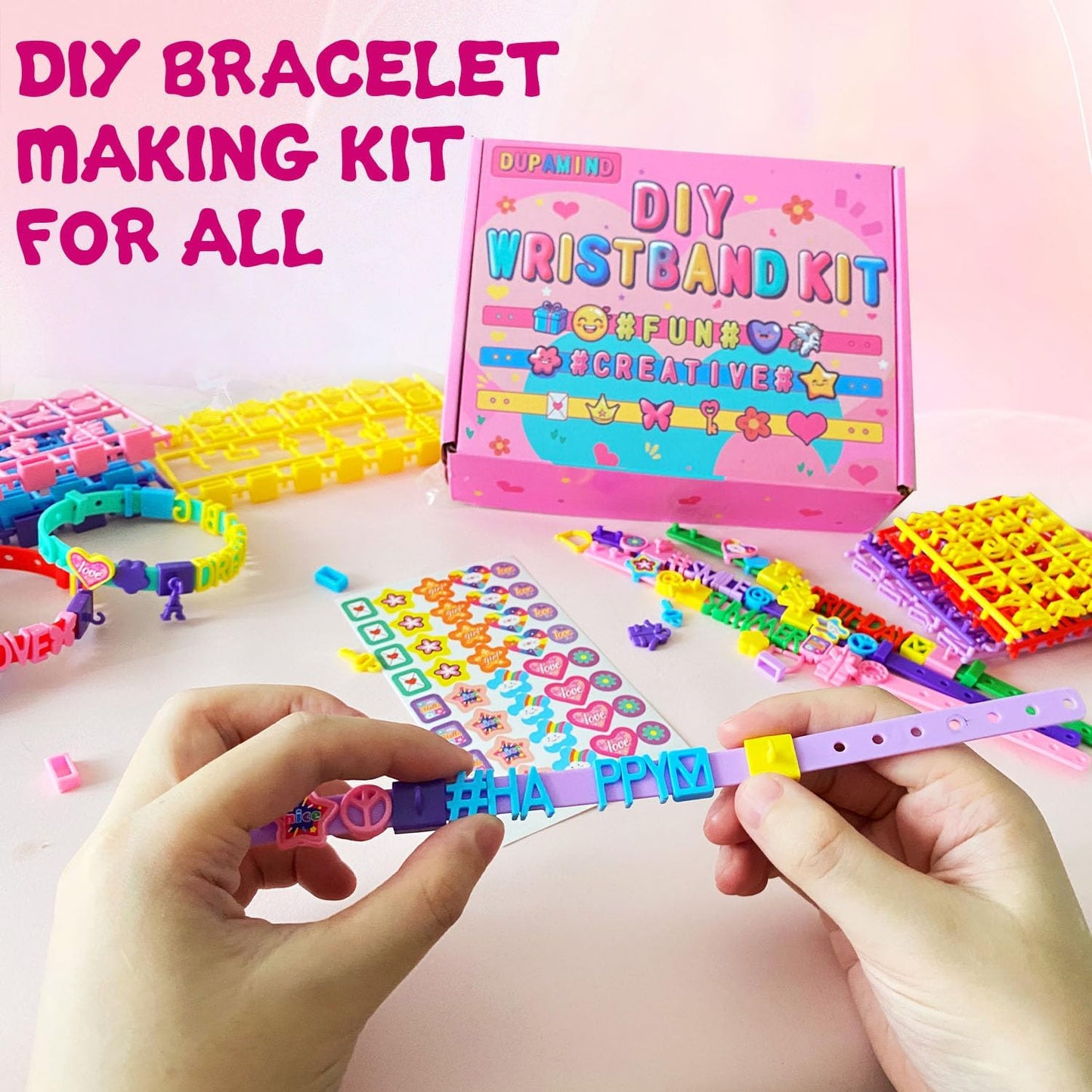Art & Craft Kits for Kids, Christmas Gifts Friendship Bracelet Making Kit for Girls, DIY Jewelry Making Kit, Birthday Present for Ages 4-12, Toy for Age 4, 5, 6, 7, 8, 9, 10, 11, 12 Years Old