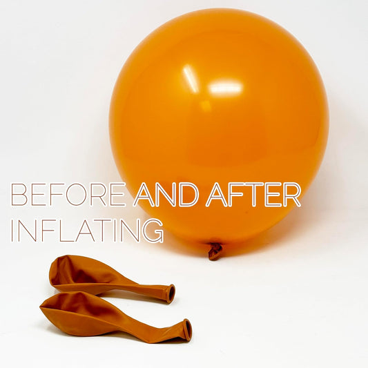 Allgala Helium Grade Latex Balloons - Bulk Balloon Pack | Ideal for Birthday Party Decorations, Gender Reveal, Thanksgiving | Thick and Strong Colored Balloons for Events | 50 pcs 12" - Retro Orange