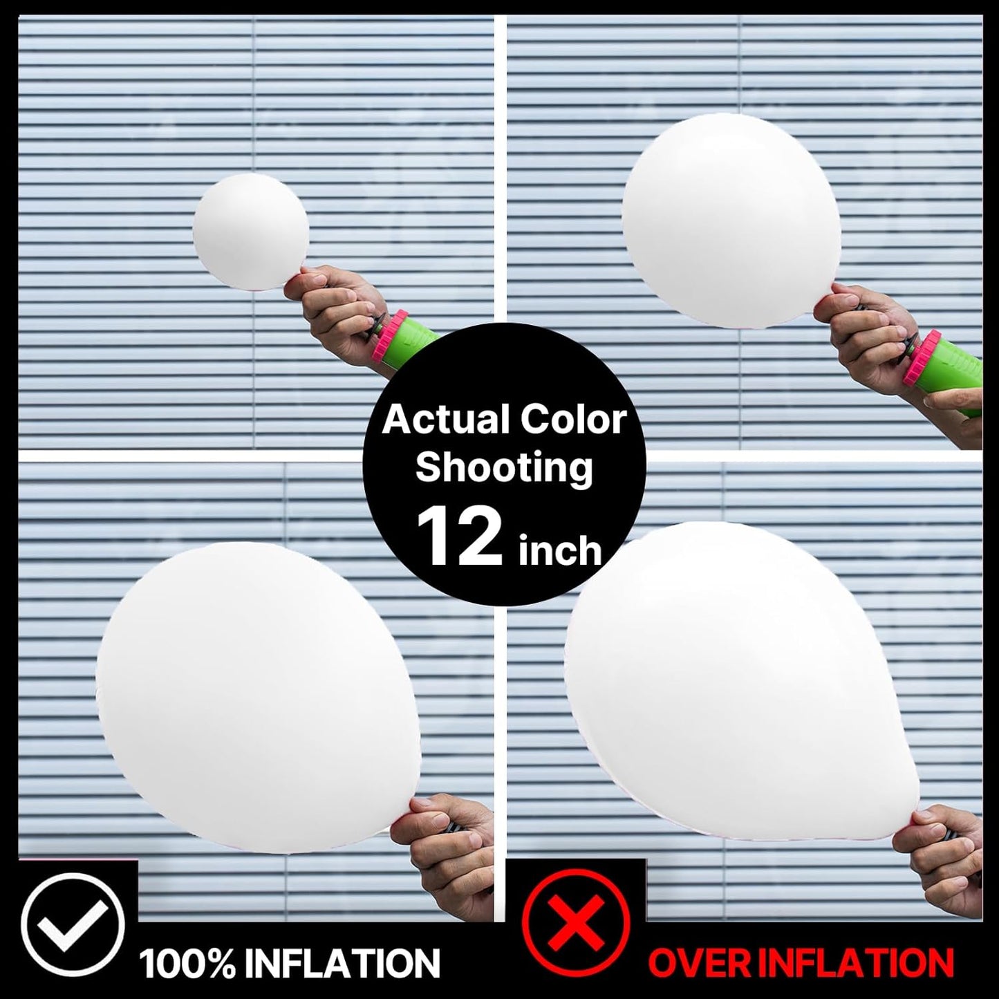 PartyWoo Balloons, 50 pcs 5 Inch Matte White Balloons, for Balloon Garland or Balloon Arch as Party Decorations, Wedding Decorations, Neutral Baby Shower Decorations, White-Y13
