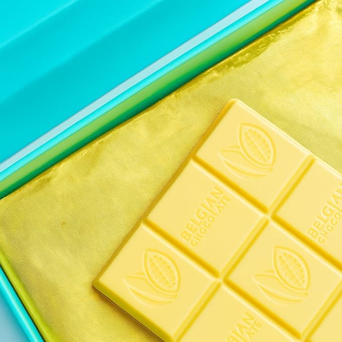 Andy Anand Chocolatier Sugar Free Belgian White Chocolate Bars (60% Cacao) Must for White Chocolate lovers, Stevia sweetened, Gourmet Gift Box - Silky, Rich, and Top-Tier Indulgence (3 Pcs)