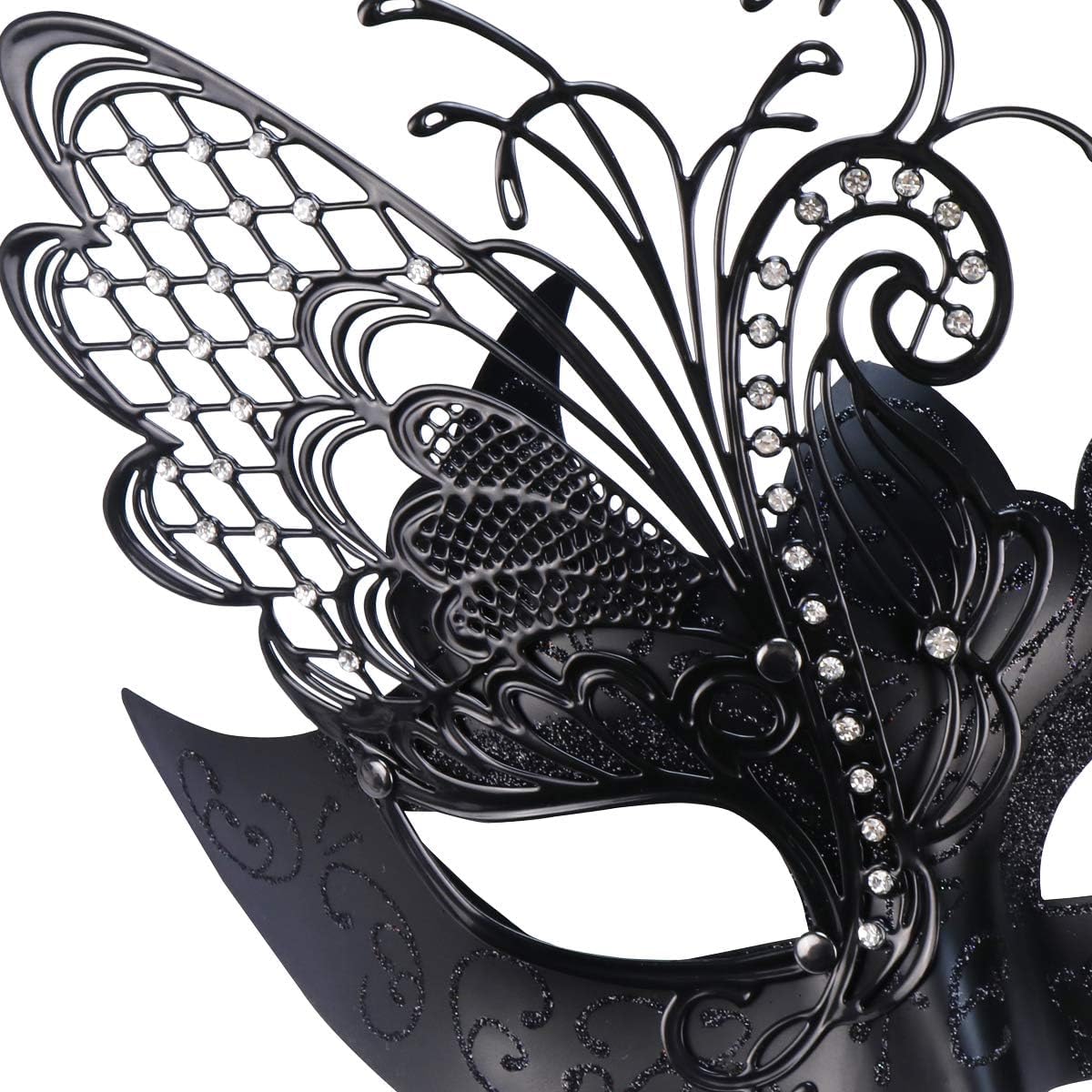 Mysterious Venetian Butterfly Lady Masquerade Halloween Party Mask Evening Prom Ball Mask Bar Costumes Accessory