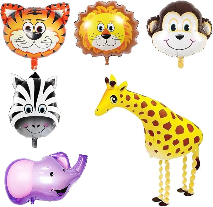 Safari 1st Birthday Decorations for Boy Wild One Backdorp Happy Birthday Banner Jungle Themed Tablecloth Balloon Garland Kit