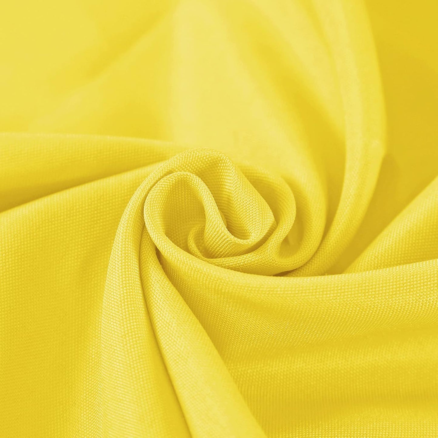 Cupuamon 120 inch Round Tablecloth Washable Polyester Table Cloth Decorative Table Cover for Wedding Party Dining Banquet（120 inch,Yellow）