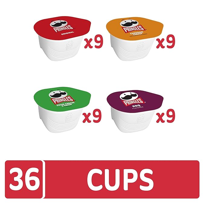 Pringles Potato Crisps Chips, Snack Stacks, Lunch Snacks, Variety Pack (36 Cups)
