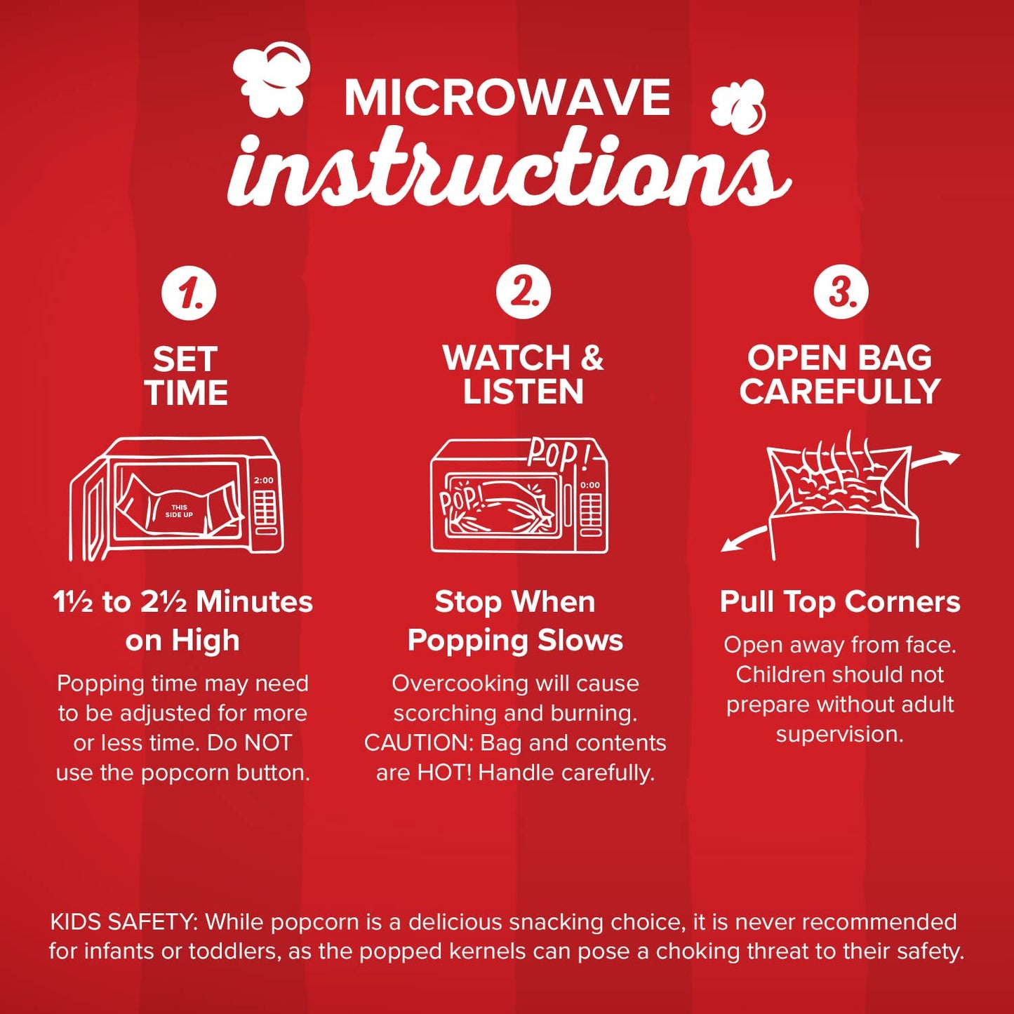 Orville Redenbacher's Microwave Popcorn, White Corn, 3.28 oz., 3-Count (12 Boxes)