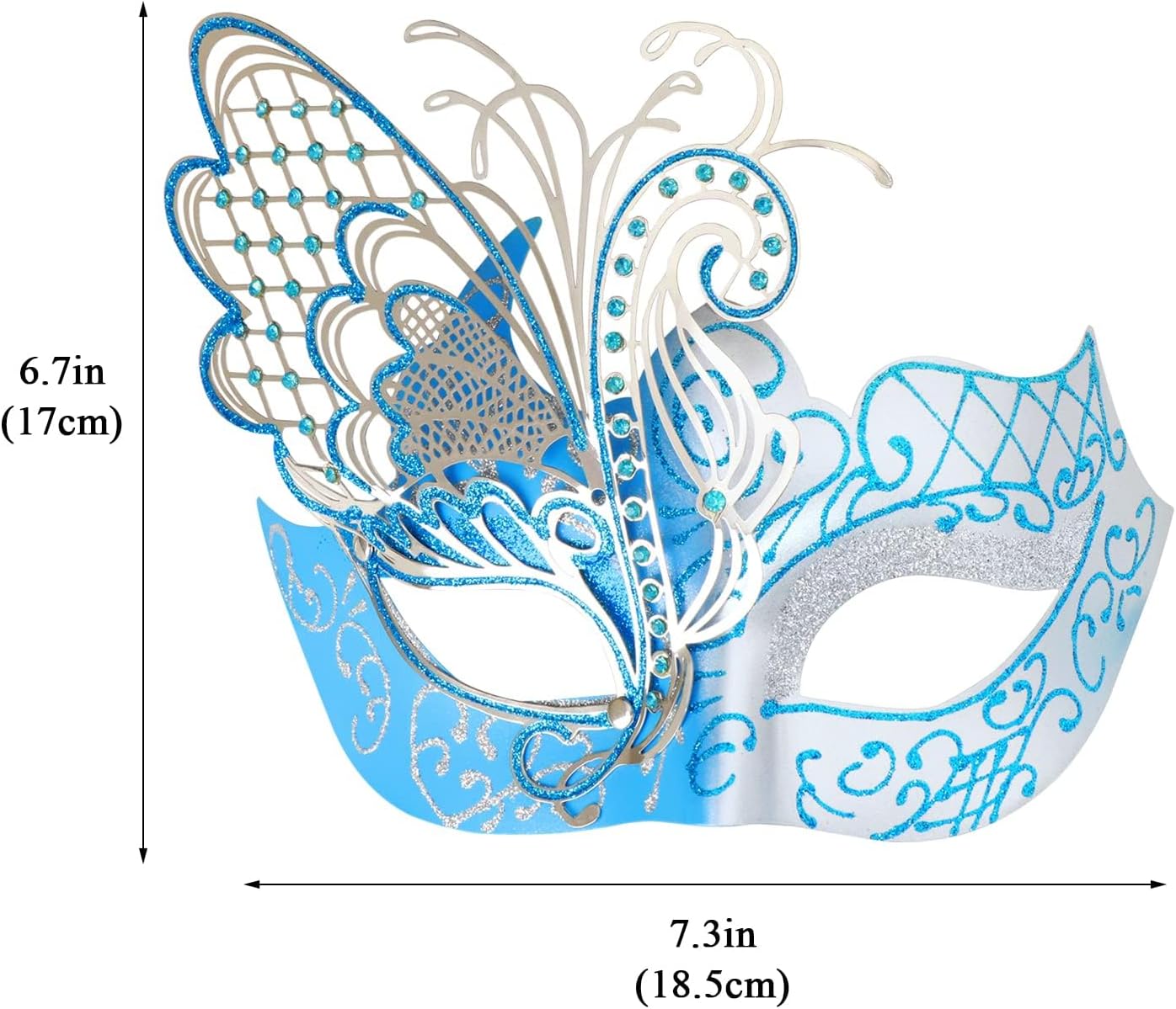 Mysterious Venetian Butterfly Lady Masquerade Halloween Party Mask Evening Prom Ball Mask Bar Costumes Accessory