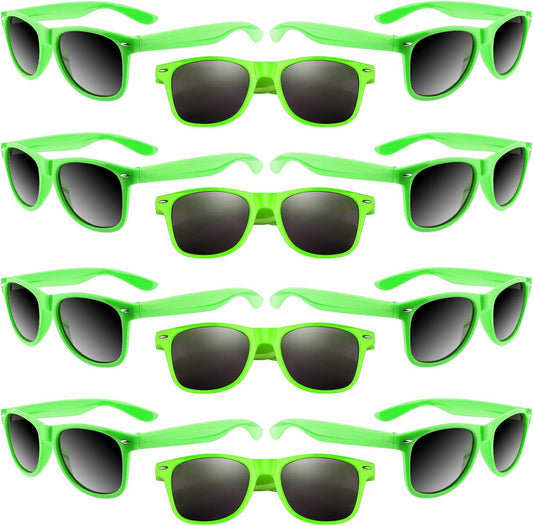 ASTARON 12 Pack Party Sunglasses Bulk Neon Party Favors for Beach Wedding Party Pool Party Supplies
