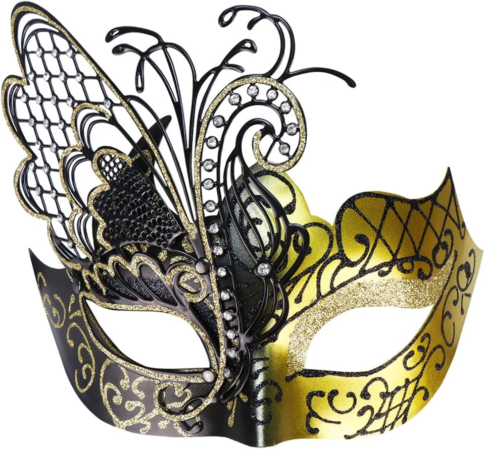 Mysterious Venetian Butterfly Lady Masquerade Halloween Party Mask Evening Prom Ball Mask Bar Costumes Accessory