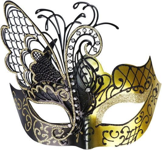 Mysterious Venetian Butterfly Lady Masquerade Halloween Party Mask Evening Prom Ball Mask Bar Costumes Accessory
