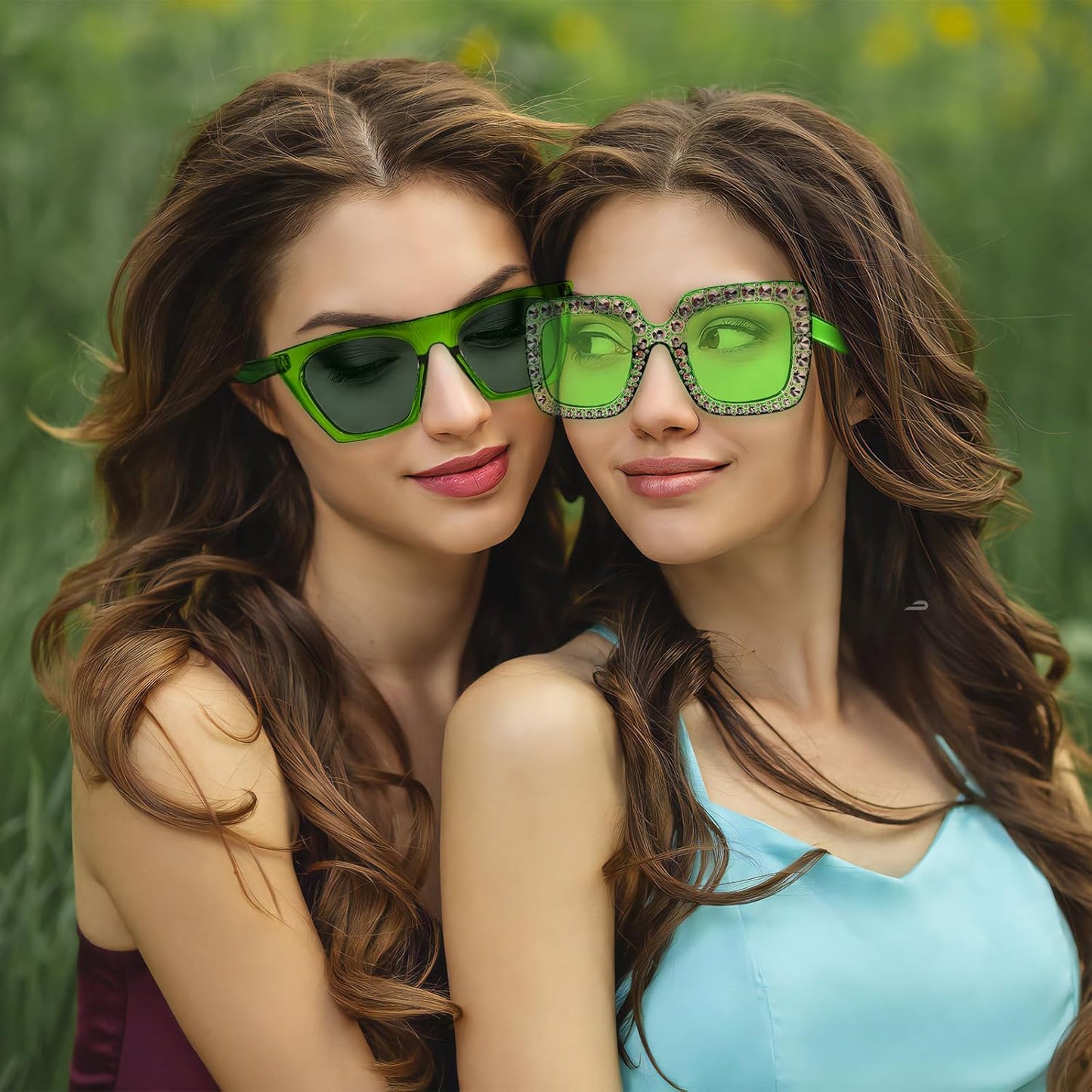 8 Mixed Style Party Sunglasses Retro Colored Party Favors Bulk Classic Costume Glasses for Women