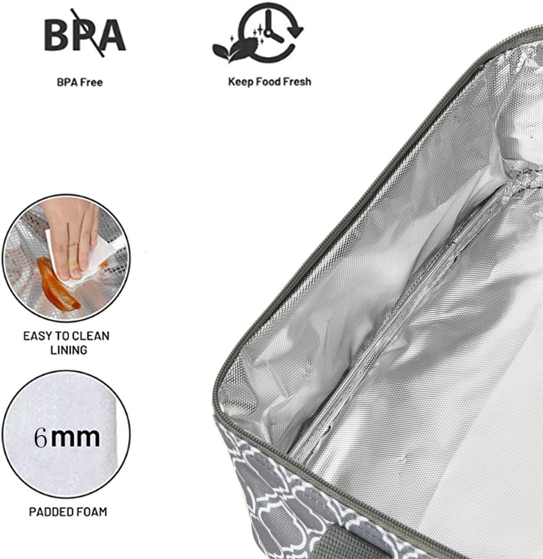Insulated Casserole Carrier Fit 9"x13" Lasagna Baking Dish Pan for Hot or Cold Food Transport,Portable Reusable Lunch Warmer Tote Bag for Gathering,Camping/Office,Cookouts,Potluck Parties-Laurel Green