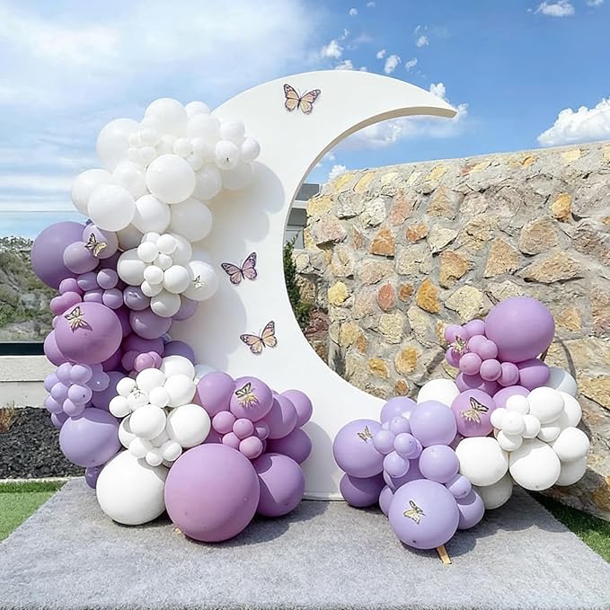 99pcs White Balloons, 18/12/10/5 Inch Different Sizes White Wedding Balloon Arch Kit for Baby Shower Bridal Shower Engagement Birthday Party Decorations