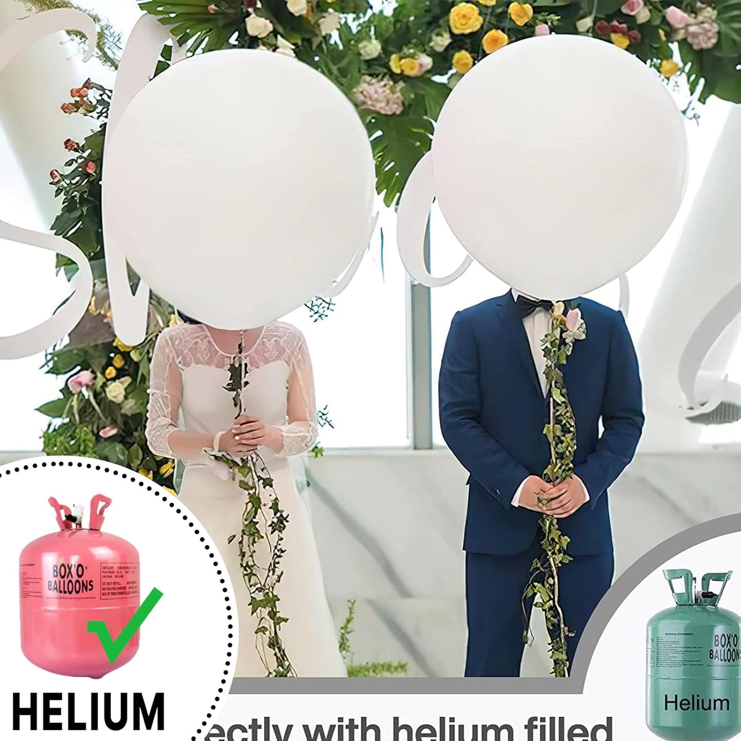 PartyWoo White Balloons 20pcs 18 Inch Matte White Latex Balloons for Wedding Bridal Graduation Engagement Baby Shower Gender Reveal Easter Anniversary Birthday Tea Party Decorations White-Y13