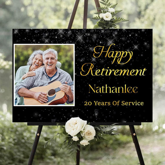 Personalized Retirement Yard Sign, Retirement Celebration Welcome Sign, Retirement Party Sign, Retirement Decorations, Retirement Outdoor Sign, Retirement Home Decor, Retirement Celebration Sign #7
