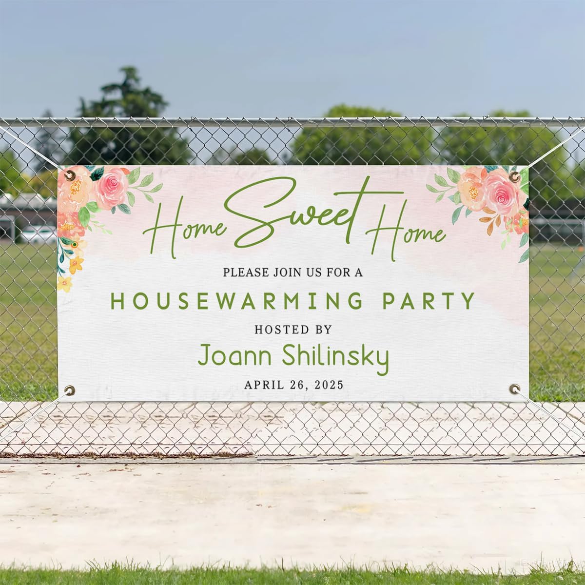 Personalized Housewarming Party Welcome Banner Decorations Double Sided Printing And Various Sizes #18