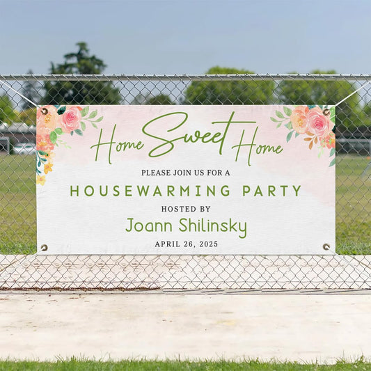 Personalized Housewarming Party Welcome Banner Decorations Double Sided Printing And Various Sizes #18