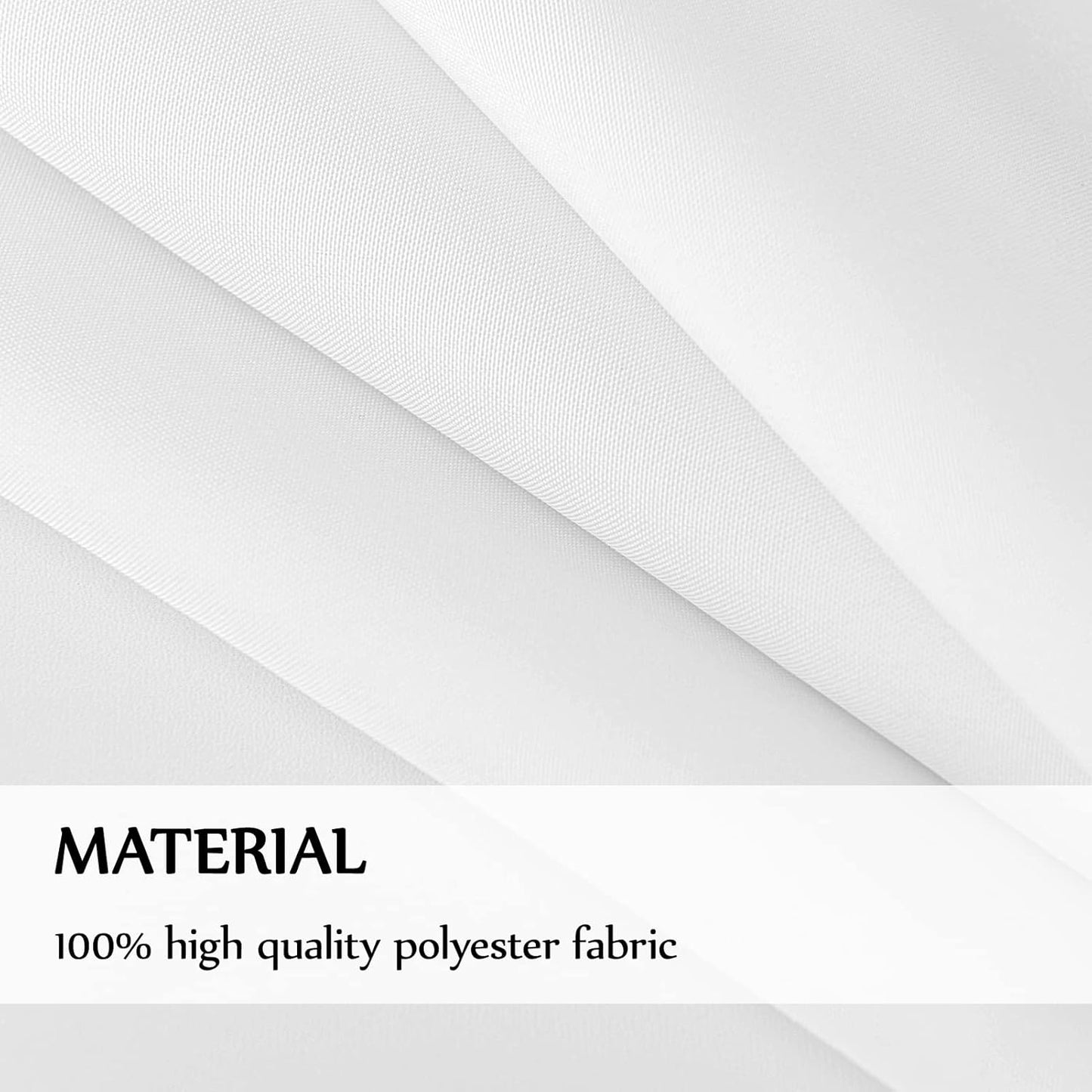Rectangle Tablecloths 60x120 Inch 10 Pack White Tablecloth Washable Decorative Linen Polyester Table Cloths for Dining Table Banquets Buffet Parties and Wedding