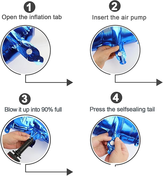 Metallic Blue Number 2 Balloon 40 Inch, 2nd Birthday Decoration for Toddlers Girls Boys, Sparkling 2 Number Balloon Party Decor