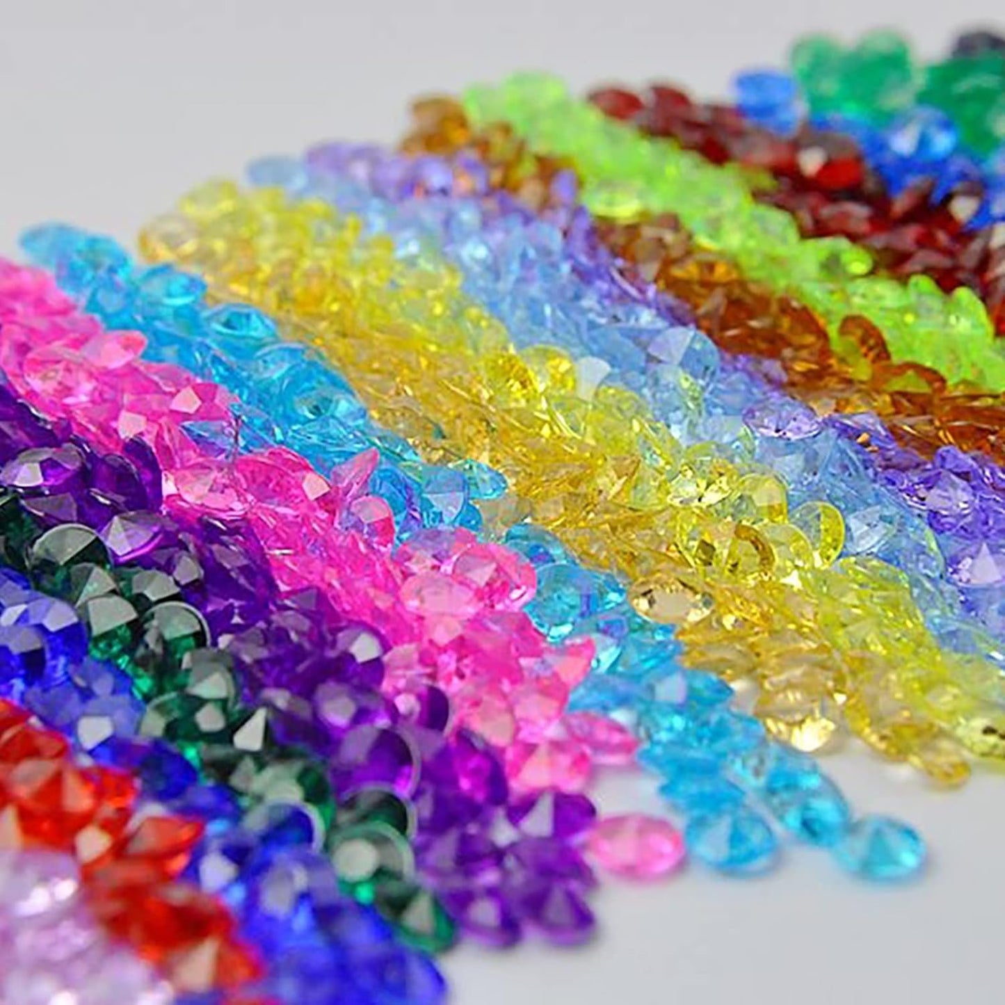 ZKC 8mm 2000PCS Crystal Acrylic Diamond Vase Fillers Beads for Wedding Centerpiece Table Scatter Shower Party Vase Beads Decorations(Mix)