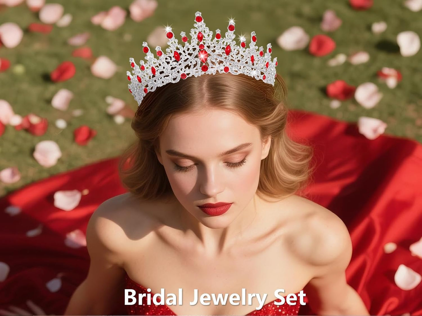 Kamirola Crystal Crowns and Tiaras Headband for Girl or Women Birthday Party Wedding Prom Bridal Halloween Christmas （TR19）