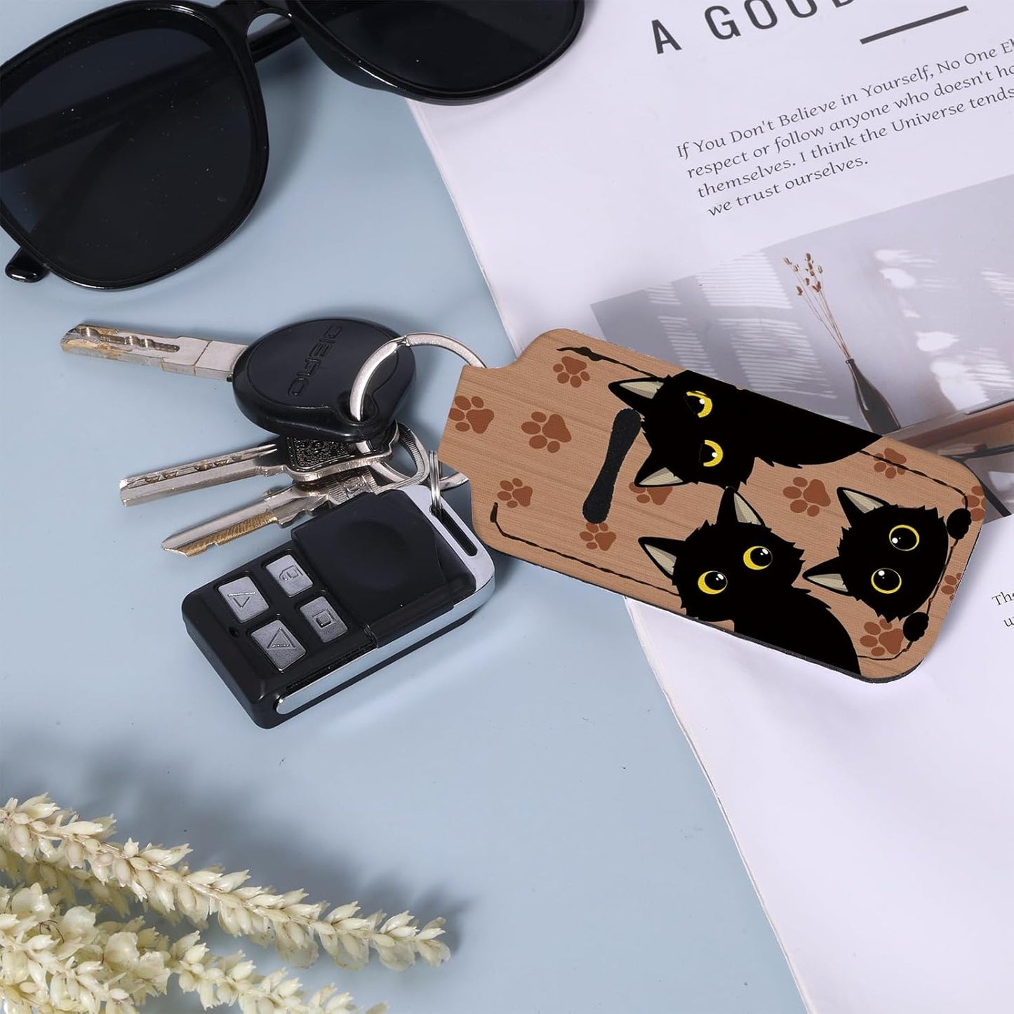 Cute Chapstick Holder Keychain,Lipstick Neoprene Clip-on Lip Balm Holder for Woman