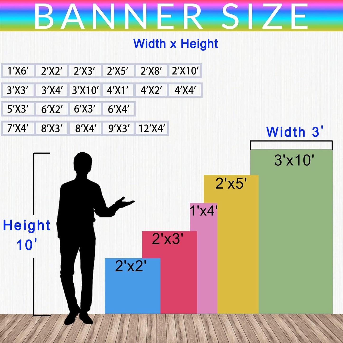 Custom Banners and Signs Customize Banner Outdoor with Photo Image Text Personalized Banner for Business Birthday Graduation Parties Indoor 4'x1'