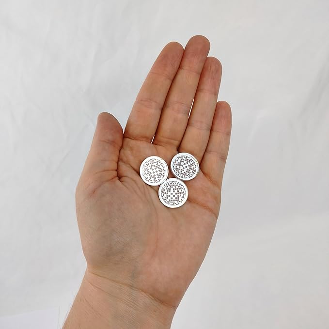 Confetti - Engraved Wood - Rustic Wooden Wedding Decor Party Table Scatter Decorations (Disco Ball Confetti)