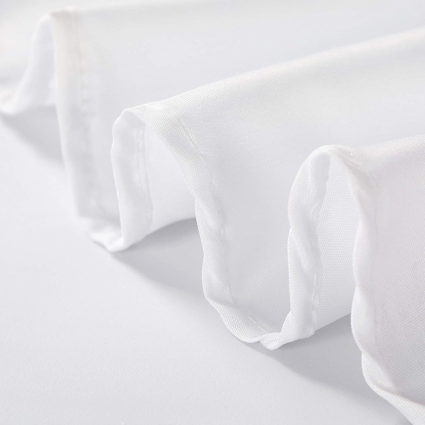 108 inch Round Tablecloth Washable Polyester Table Cloth Decorative Table Cover for Wedding Party Dining Banquet (108 inch,White)