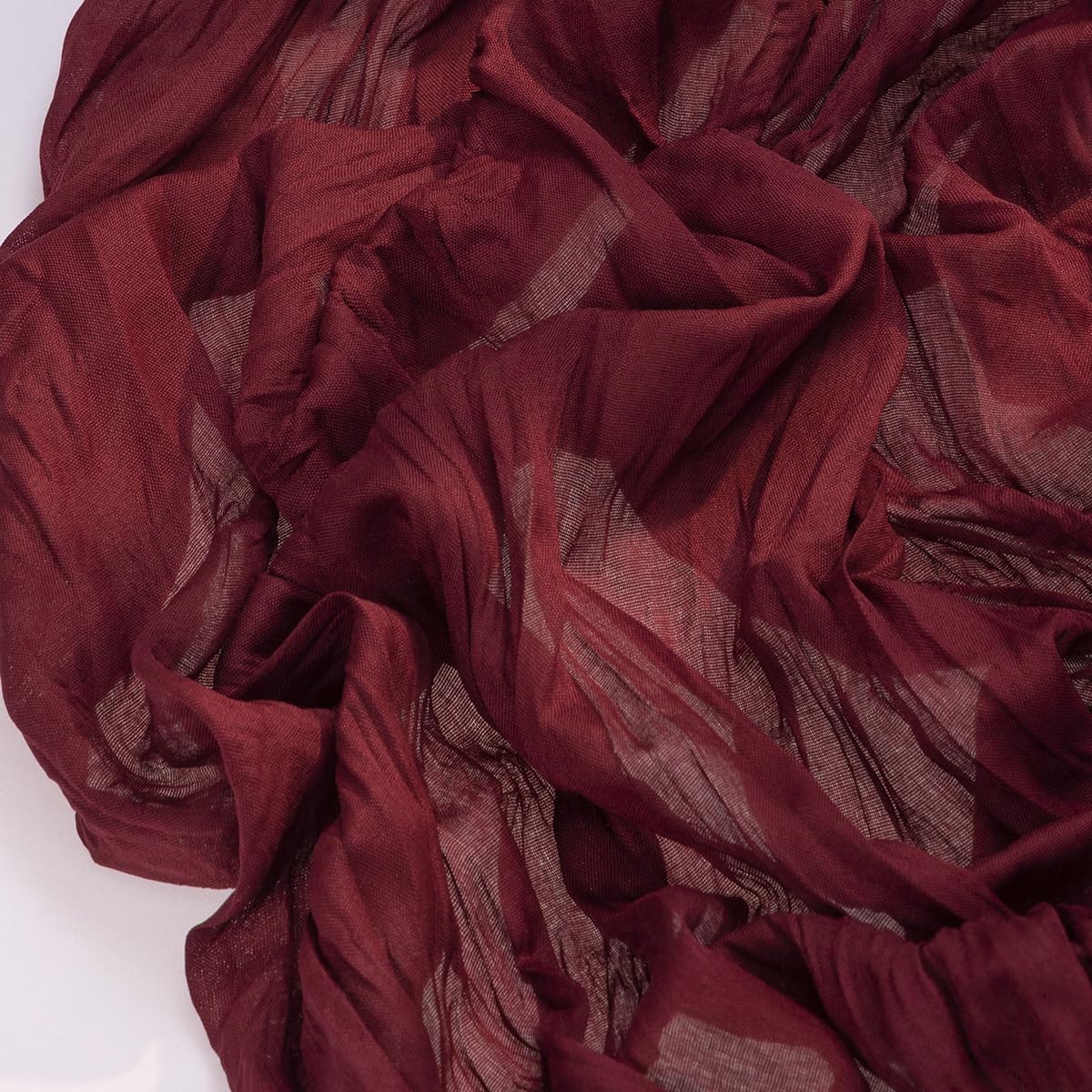 Socomi Burgundy Red Christmas Table Runner 10pcs Cheesecloth Boho Rustic Gauze 120 inch 10FT Cheese Cloth Runner for Wedding Party Baby Shower Birthday Home Decor Holiday Decorations