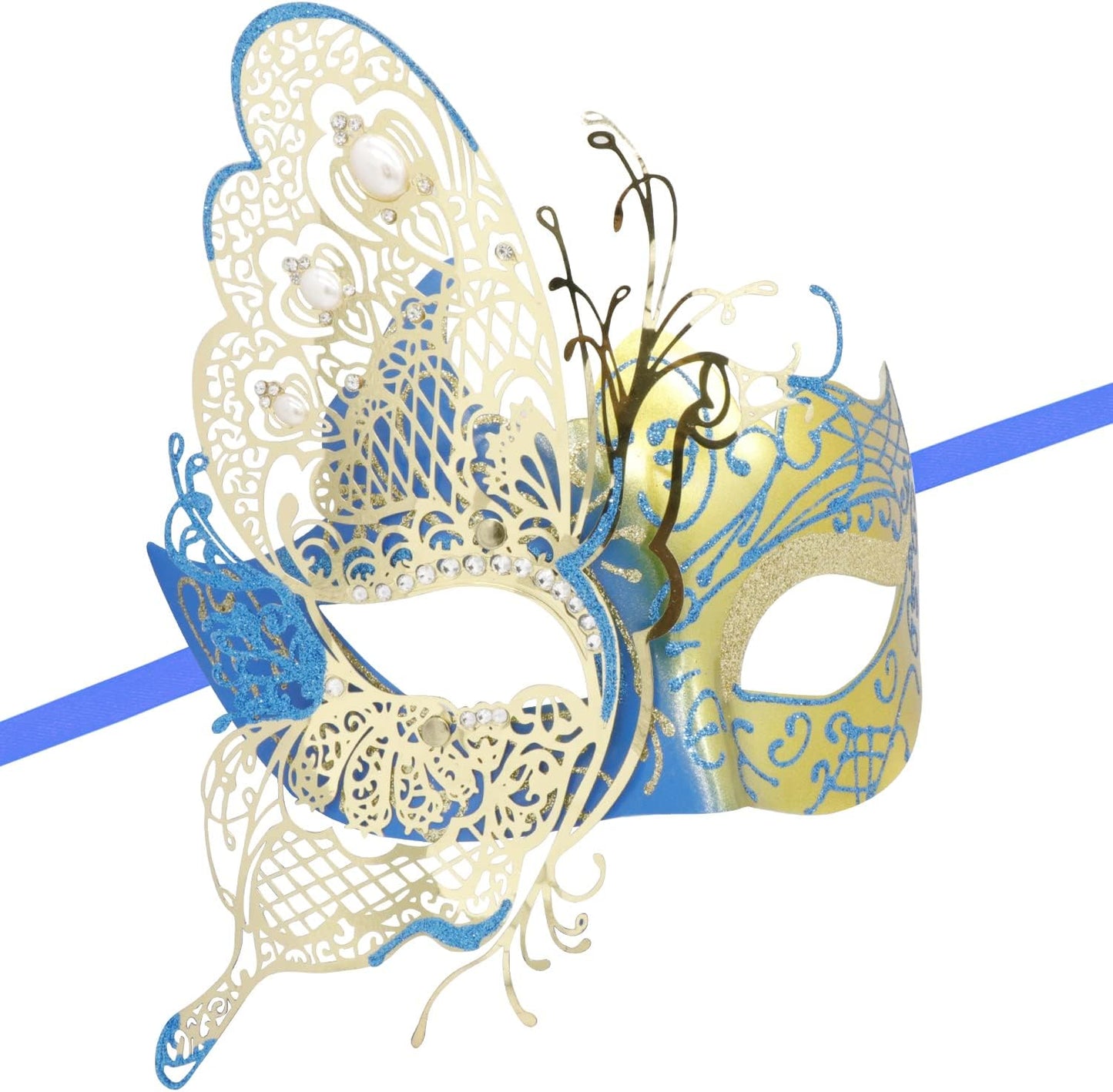 Mysterious Venetian Butterfly Lady Masquerade Halloween Party Mask Evening Prom Ball Mask Bar Costumes Accessory