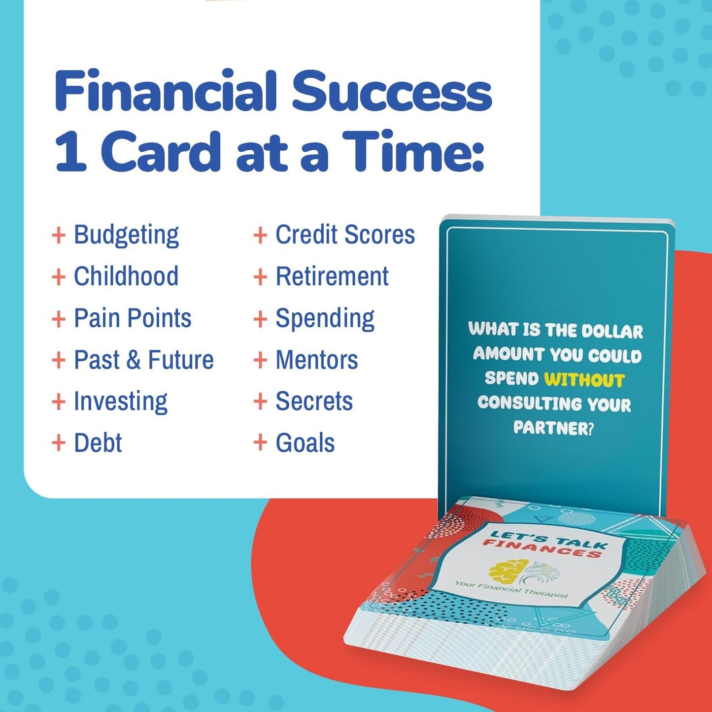 Let’s Talk Finances: Couple’s Edition - Conversation Card Game for Game Night Fun! Perfect for Engaged, Married, or Long-Term Partners to Laugh, Learn, and Connect Through Money Talks