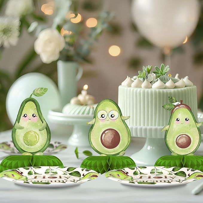 Avocado Party Decorations - Avocado Party Plates and Napkins for Kids Birthday Party, Serves 40 Guests