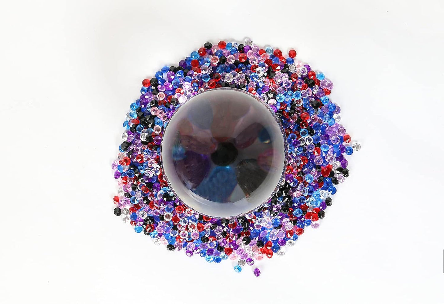 ZKC 4.5mm 10000PCS Crystal Acrylic Diamond Vase Fillers Beads for Wedding Centerpiece Table Scatter Shower Party Vase Beads Decorations(Mix)