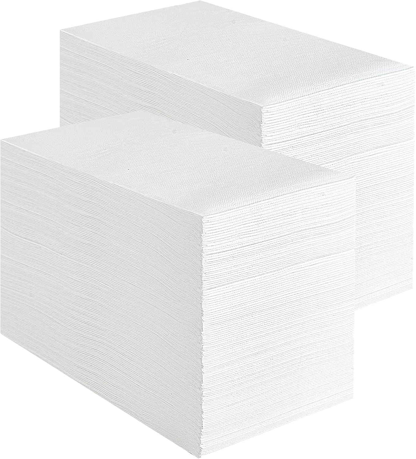 Vplus 400 Pack Premium Quality Guest Towels Disposable Dinner Napkins Soft, Absorbent, Party Napkins for Dinners or Catering Events，and Everyday Use (White, 400)