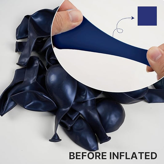 PartyWoo Navy Blue Balloons 140pcs Different Sizes of 18 12 10 5 Inch Dark Blue Balloon Arch Kit Garland for Graduation Wedding Sports Baby Shower Birthday Bachelorette Party Decorations Blue-Z90