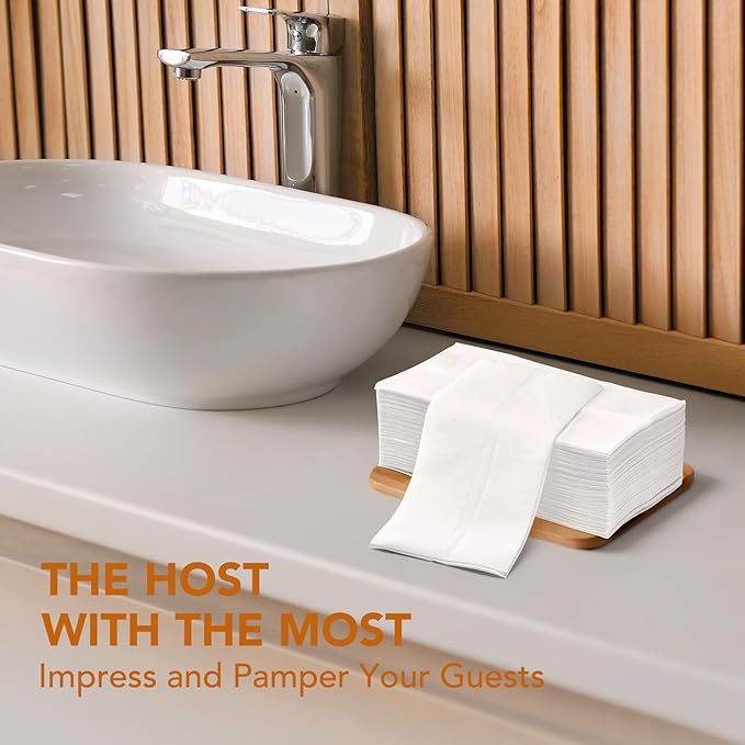 GSSUSA Tall Fold Napkins Disposable Paper Napkins Soft Bathroom Napkins for Guests,White Paper Hand Towels for Kitchen, Parties, Weddings, Case of 10,000