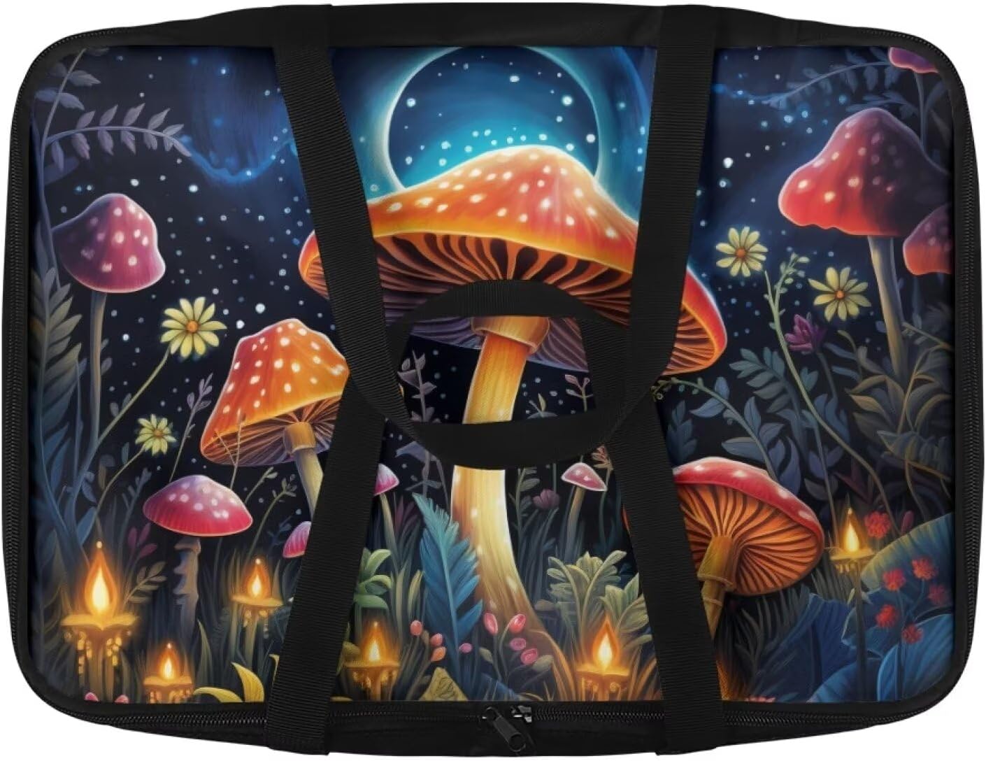 Art Mushroom Insulated Casserole Carriers Portable Food Warmer for Hot or Cold Food Lasagna Holder Tote Casserole Dish Carrying Case for Beach Parties Picnic