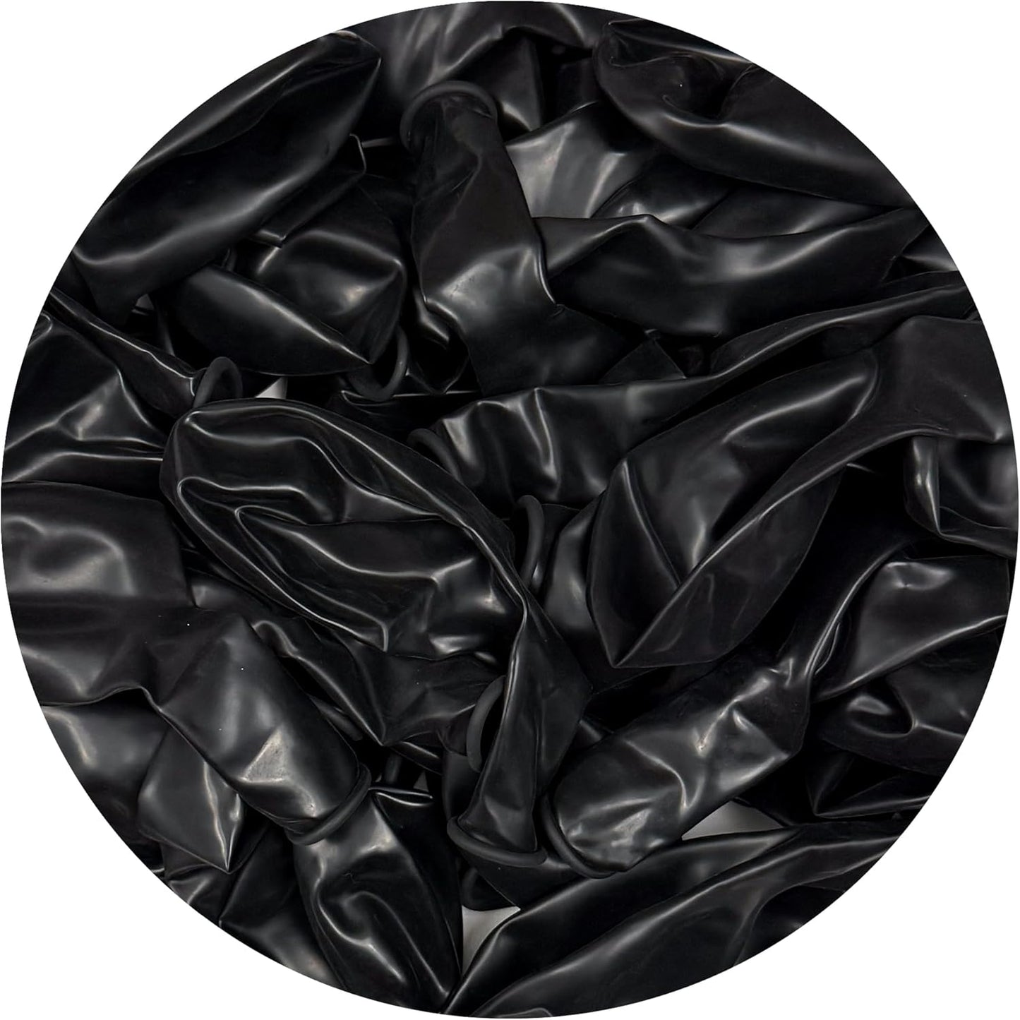Black Balloons 50 Pack, 12 Inch Black Latex Balloons For Birthdays, Weddings, Baby Showers, Holidays
