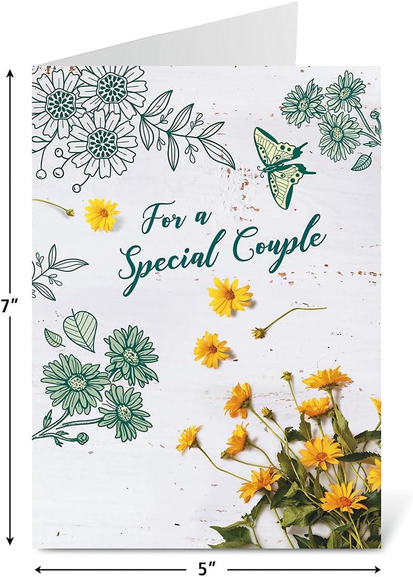 Celebrating Your Anniversary Faith Cards With Scripture- Set of 8 (2 each of 4 Designs)